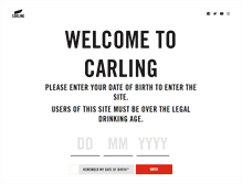 Tablet Screenshot of carling.com